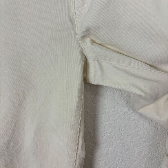 Chaps Stretch Corduroy Pants Ivory Womens 10 Fall Winter Office Casual Workwear - Picture 9 of 12